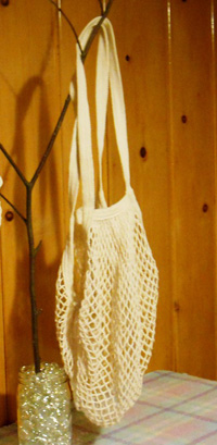 EuroSac String Net  Shopping Bag, Natural, Sholder Length Handle